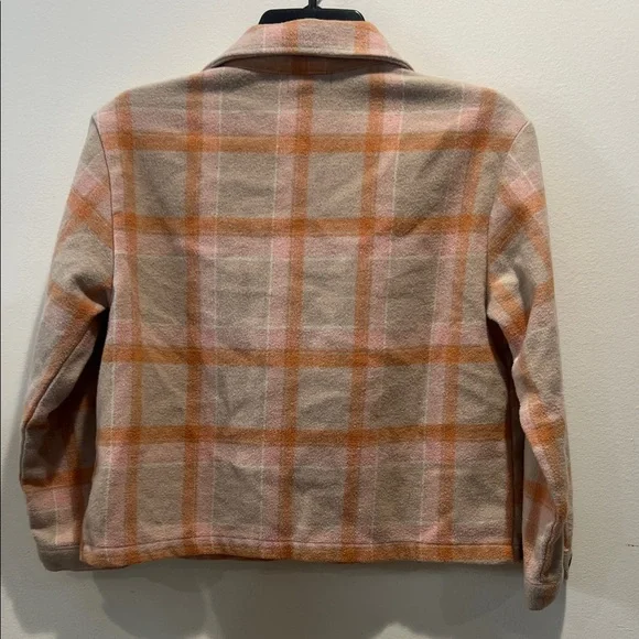 Star Wars Baby Yoda kids Beige and Orange Plaid Jacket 10/12 - Picture 3 of 3